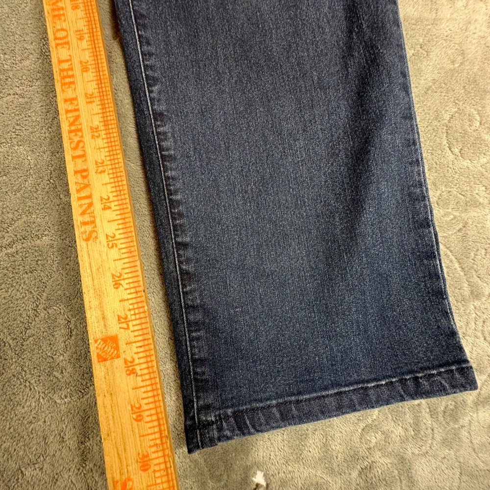 Democracy Womens 18W Ab-solution Straight Leg Jeans Dark Wash Blue Stretchy - Picture 4 of 12